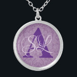 Monogramm Versilberte Kette<br><div class="desc">Erstellen Sie Ihr eigenes Monogramm.</div>