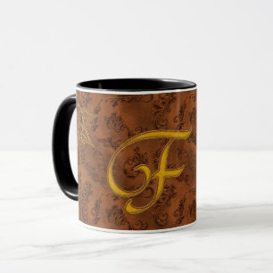Monogramm Vintag F Tasse