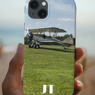 Monogramm Vintage 1928 Travel Air Flugzeugfoto Case-Mate iPhone Hülle
