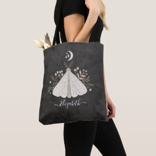 Monogramm Vintager Floral-Butterfly-Beutel Tasche