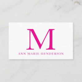 Monogramm Visitenkarte