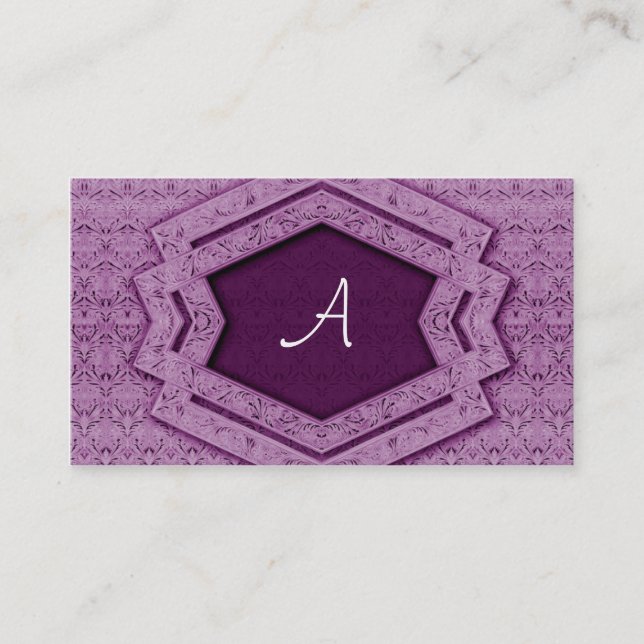 Monogramm - Visitenkarte (Vorderseite)