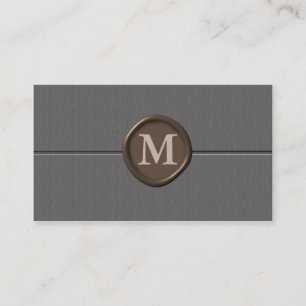 Monogramm-Visitenkarten - Maßgeschneiderte Visitenkarte