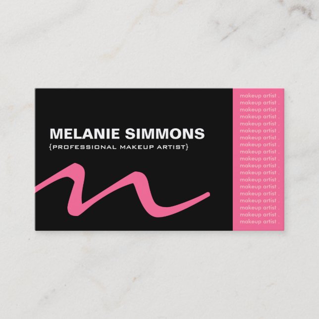 Monogramm-Visitenkarten Visitenkarte (Vorderseite)