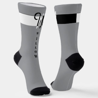"Monogramm W" Socken