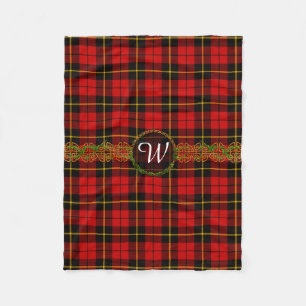Monogramm-WallaceTartan Fleecedecke