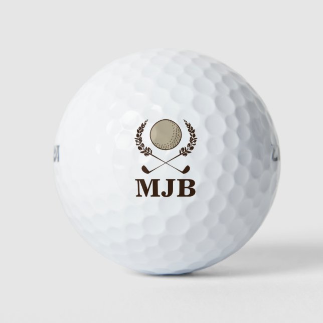 Monogramm-Wappen Golfball (Vorderseite)