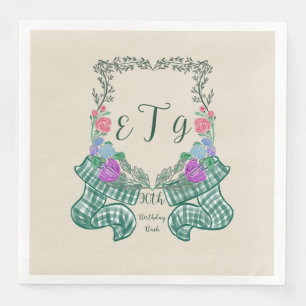 Monogramm-Wappen Serviette