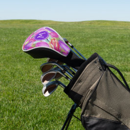 Monogramm-Wasserfarbe FLORAL Golf Headcover
