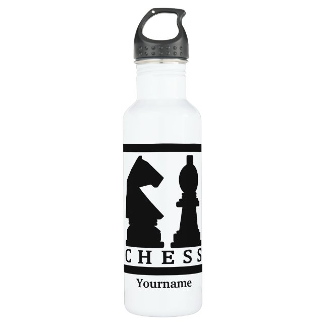 Monogramm-Wasserflaschen des SCHACHS Trinkflasche (Vorderseite)