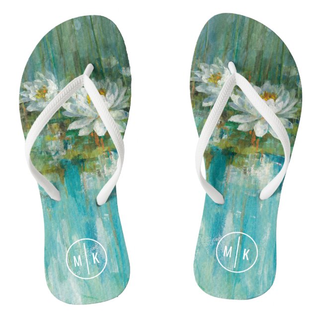 Monogramm| Wasserteich Flip Flops (Fußbett)