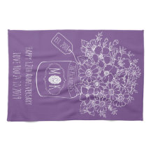 Monogramm-Wildblumen-Blumenstrauß