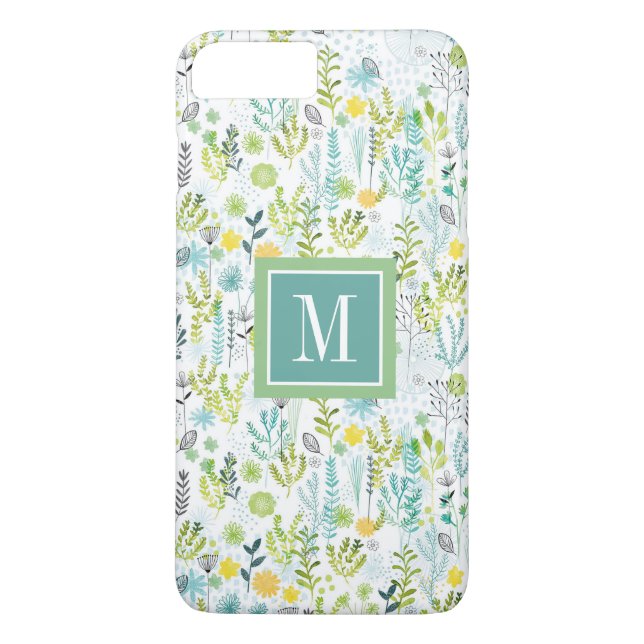 Monogramm | wildes und freies Muster Case-Mate iPhone Hülle (Rückseite)