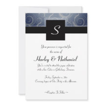 Monogramm-Wirbel Hochzeit