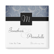 Monogramm-Wirbel Save the Date