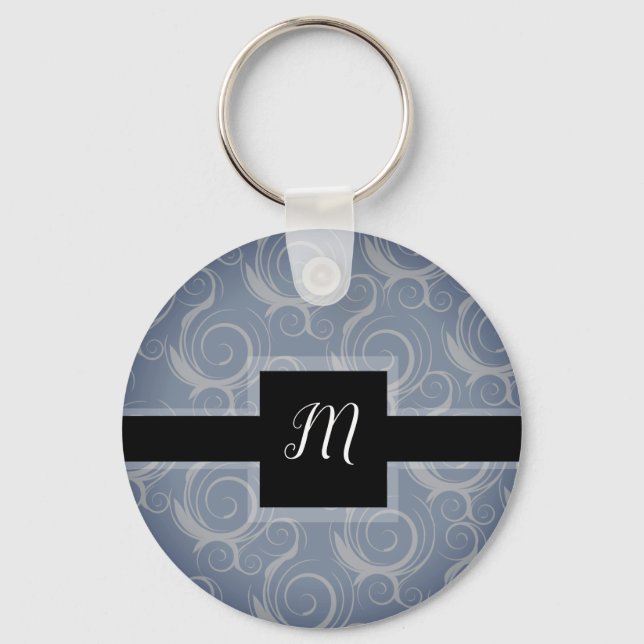Monogramm-Wirbel Schlüsselanhänger (Vorderseite)