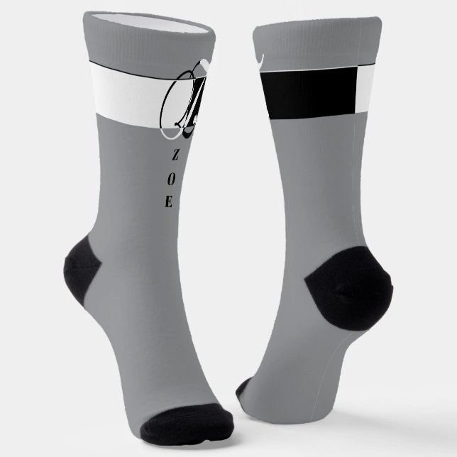 "Monogramm Z" Socken (Gewinkelt)