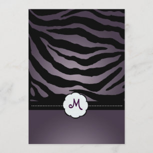 Monogramm/Zebrastreifen Hochzeitseinladungen Einladung