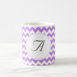 Monogramm-Zickzack Initialen Kaffeetasse