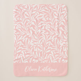 Monogramm Zweig Rosa Weide Petal Sherpadecke