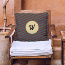 monogrammatikales rotes und grünes Strippmuster