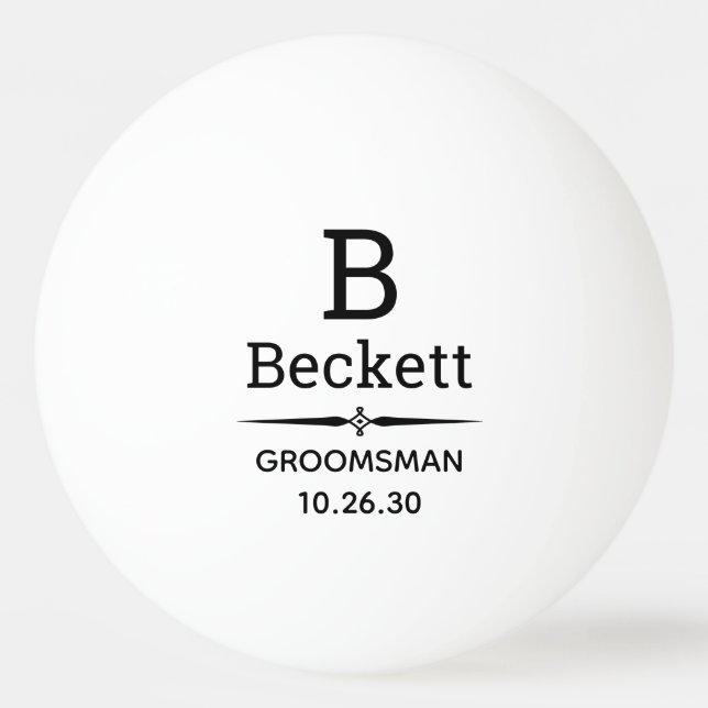 Monogrammatiker Tischtennisball (Vorderseite)