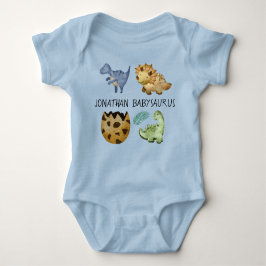 Monogrammatisches lustiges Babysaurus Jurassic Par Baby Strampler
