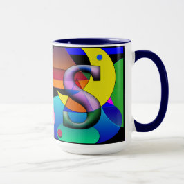 Monogrammatisierte, initialisierte Kaffee-Tasse Tasse