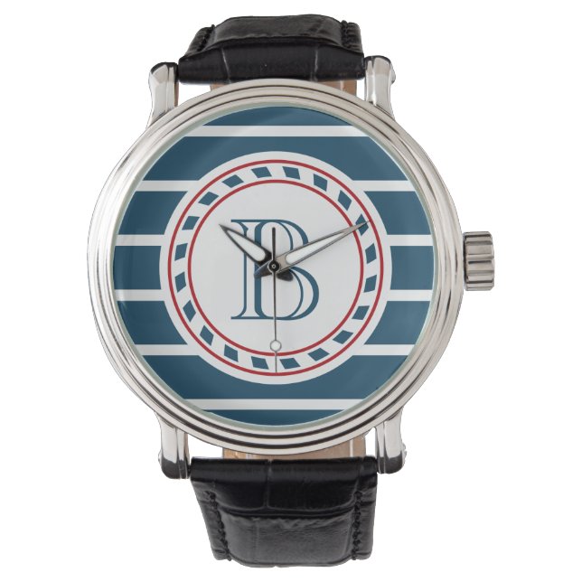Monogrammdesign Armbanduhr (Vorderseite)