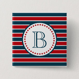 Monogrammdesign Button