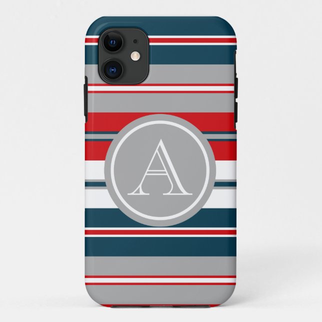 Monogrammdesign Case-Mate iPhone Hülle (Rückseite)