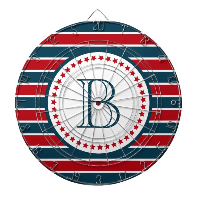 Monogrammdesign Dartscheibe (vorne)
