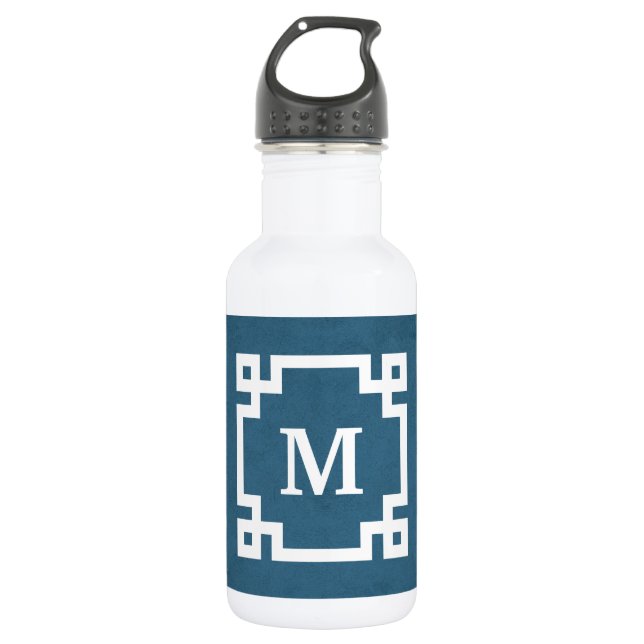Monogrammdesign Edelstahlflasche (Vorderseite)