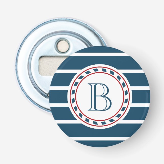 Monogrammdesign Flaschenöffner (Vorderseite)