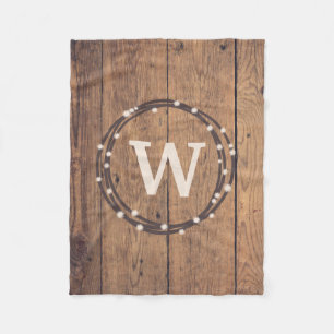 Monogrammdesign Fleecedecke