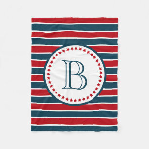 Monogrammdesign Fleecedecke