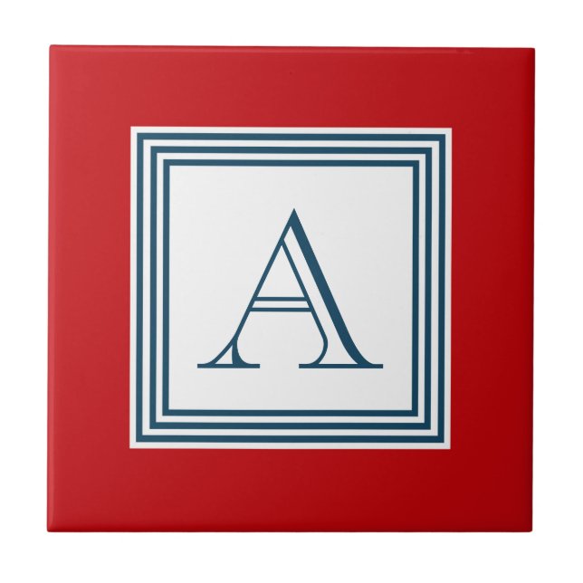 Monogrammdesign Fliese (Vorderseite)