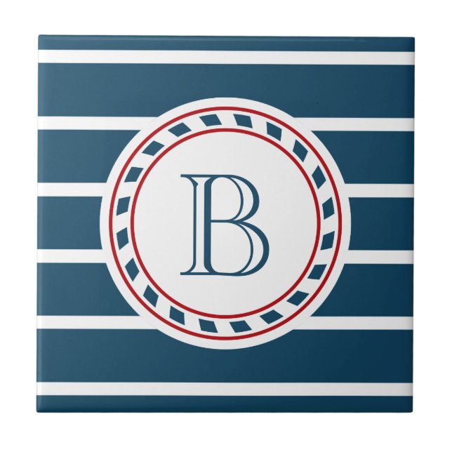 Monogrammdesign Fliese (Vorderseite)