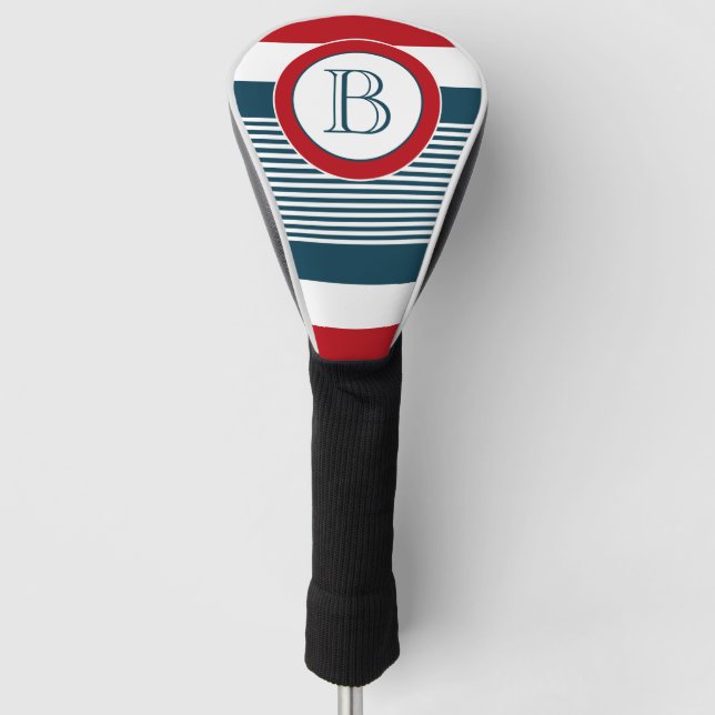 Monogrammdesign Golf Headcover (Vorderseite)