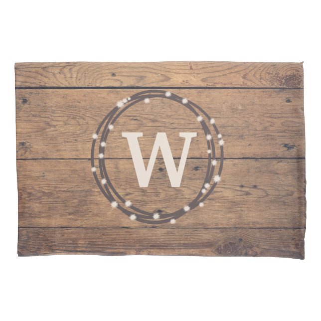 Monogrammdesign Kissenbezug (Vorderseite)