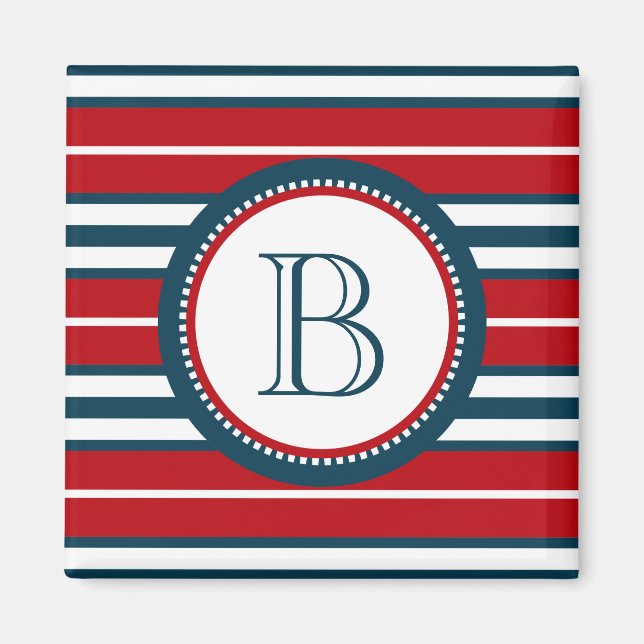 Monogrammdesign Magnet (Vorne)