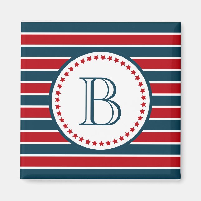 Monogrammdesign Magnet (Vorne)
