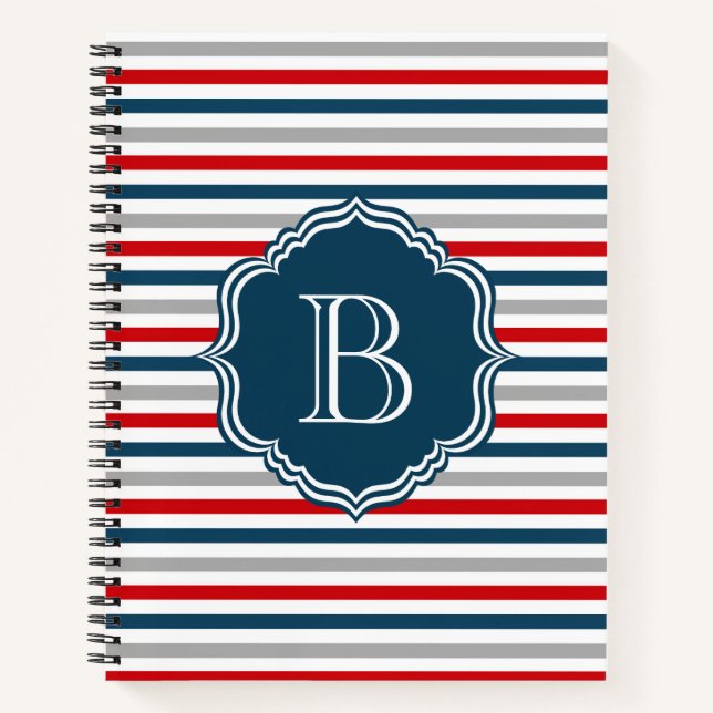 Monogrammdesign Notizbuch (Vorderseite)