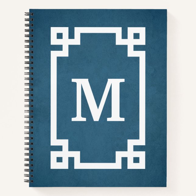 Monogrammdesign Notizbuch (Vorderseite)