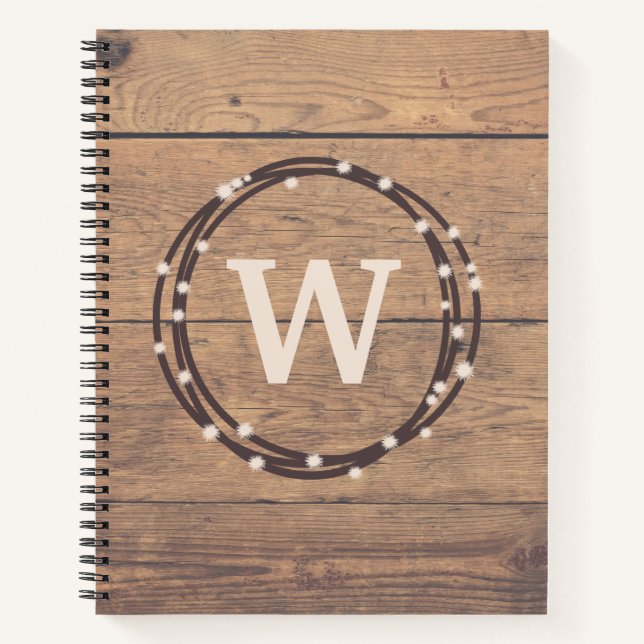 Monogrammdesign Notizbuch (Vorderseite)