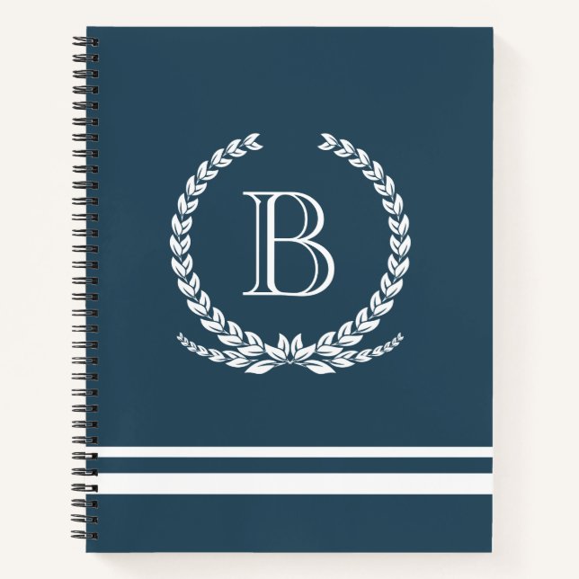 Monogrammdesign Notizbuch (Vorderseite)
