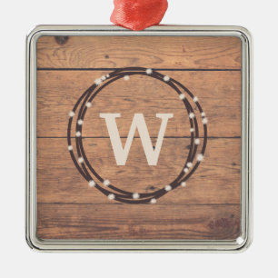 Monogrammdesign Ornament Aus Metall