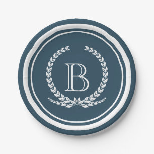 Monogrammdesign Pappteller