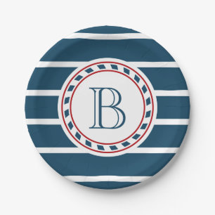 Monogrammdesign Pappteller