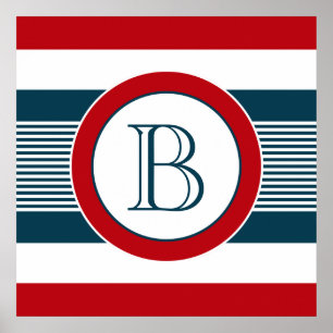 Monogrammdesign Poster